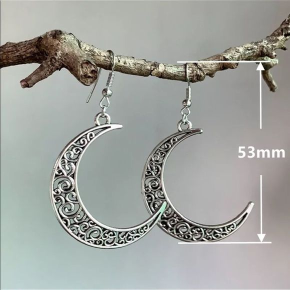 Moon Drop Earrings - Picture 4 of 6